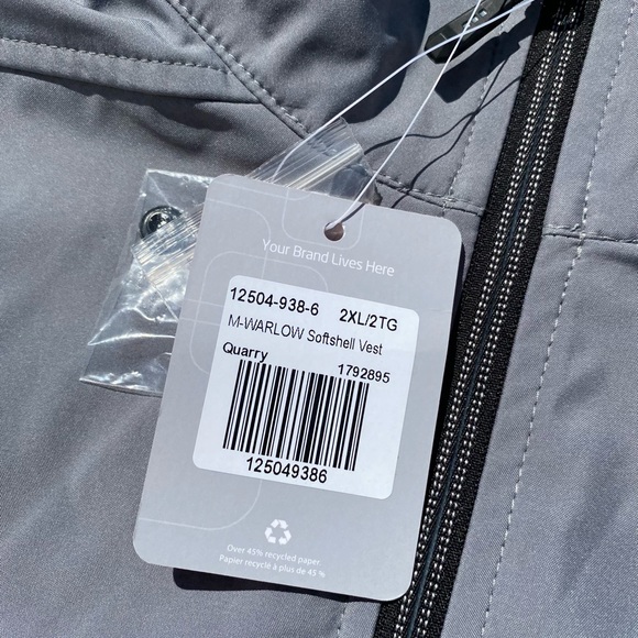 Elevate Vest Men’s Size 2XL XXL Gray Full Plow NWT - Picture 4 of 9